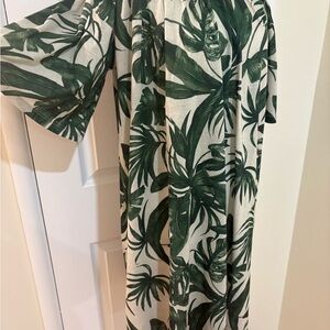 H&M Tropical Leaf Print Dress